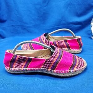 J. Crew Emmaline Women's Size 10 Pink Slip On Espadrille Boho Flats